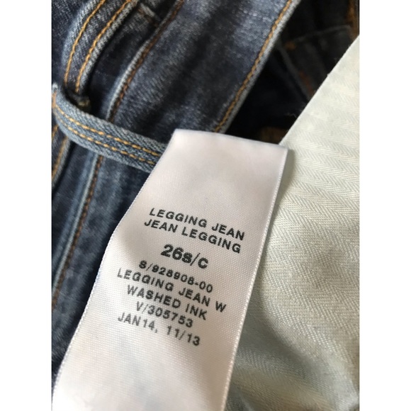 Gap 1969 jean leggings dark wash with fades - Picture 9 of 9